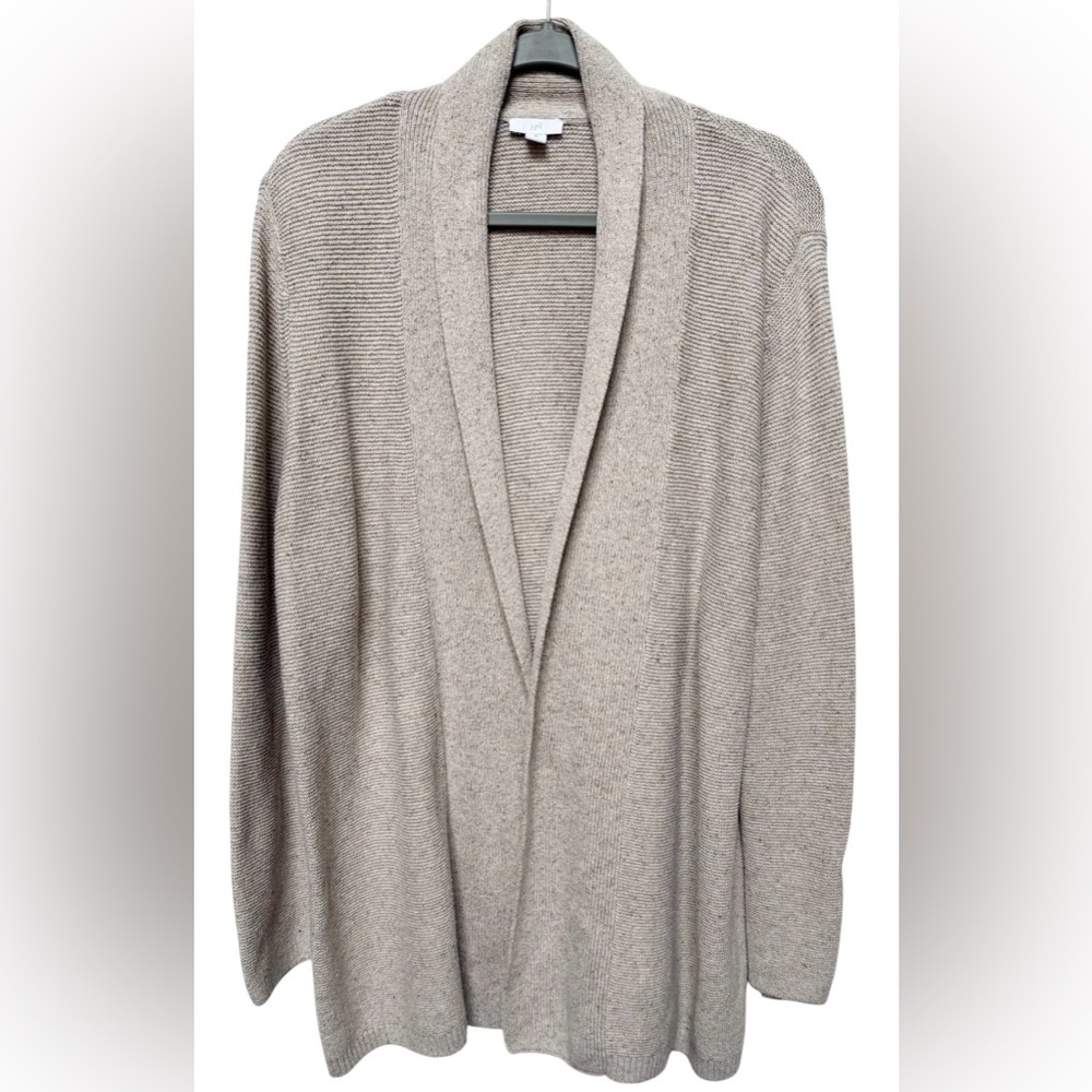 J. Jill Beige with Hints of Color Women's Cardigan Size XL